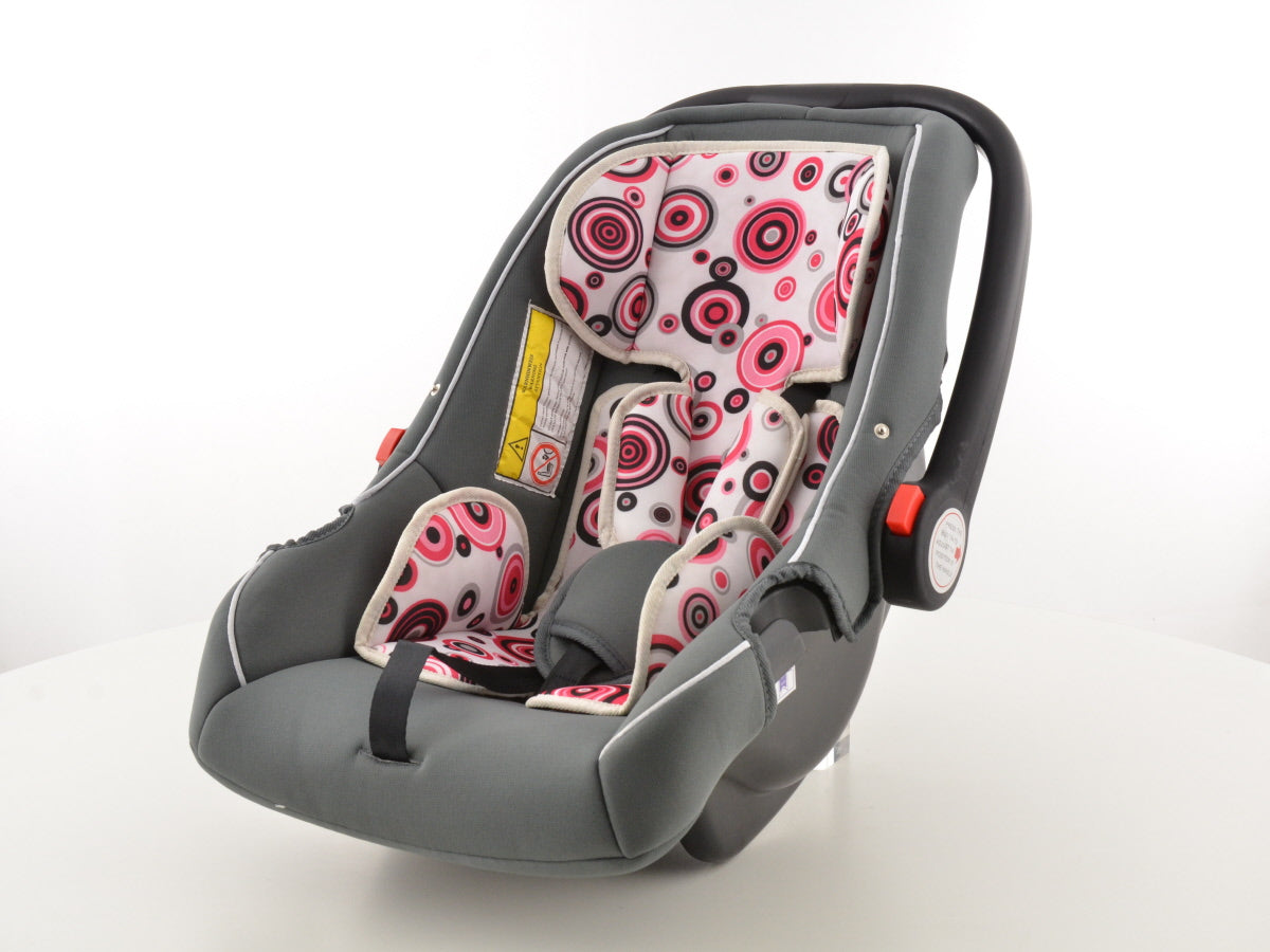Kinderautositz Babyschale Autositz schwarz/weiß/pink Gruppe 0+, 0-13 kg Kinderautositz Babyschale Autositz schwarz/weiß/pink Gruppe 0+, 0-13 kg